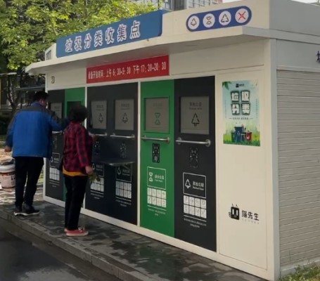 智能垃圾房,垃圾收集點，清潔屋,小區垃圾分類站生產廠家